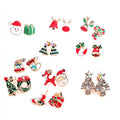 Wholesale Jewelry Fashion Jewelry Earrings Colorful Christmas Tree Snowman Gift Elk Socks Shoes Earstuds Jewelry Earrings