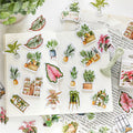 45/46 Sheets/box Boxed Stickers Girl's Floral Combination Colorful Handmade Account Decoration Base Material Stickers