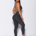 Fitness Cross Back Yoga Bodysuit Backless Long Leggings Yoga Jumpsuit for Women v Back Butt Lifting Yoga Bodysuit