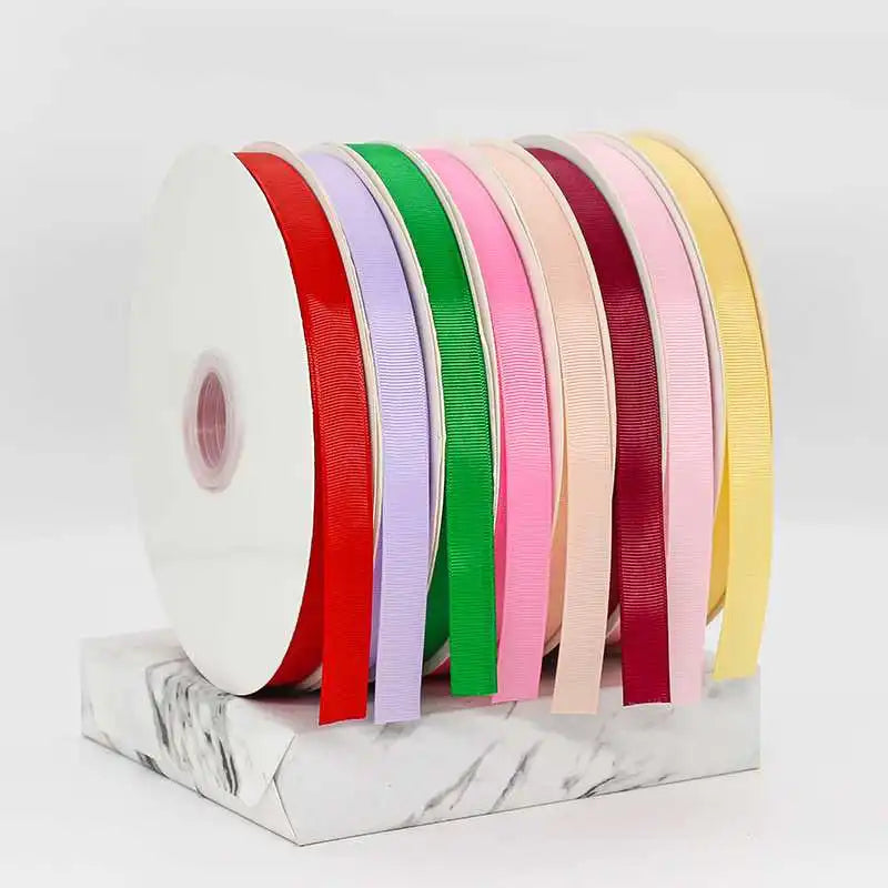 Wholesale 15mm X 100 Yards Solid Color Grosgrain Ribbon for Hand-made Hair Accessories / Gift Packaging Ribbon Manufacturer