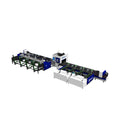 Steel Structure Fiber Laser Cutting Machine H Beam U Shaped Steel Profile 3 Chuck Short Tail Material Laser Pipe Cutting Machine