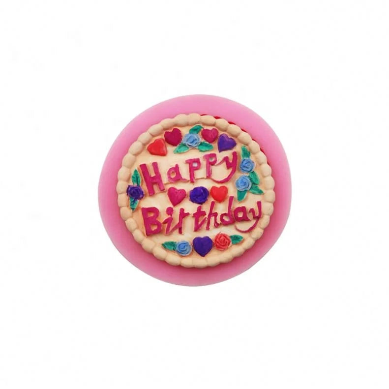 289 Happy Birthday Silicone Fondant Cake Mold Decorating Tools Sugar Craft Chocolate Molds Cake Decorating