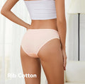 100% Cotton Hipster Panties for Ladies-Solid Knitted Eco-Friendly Breathable Wholesale