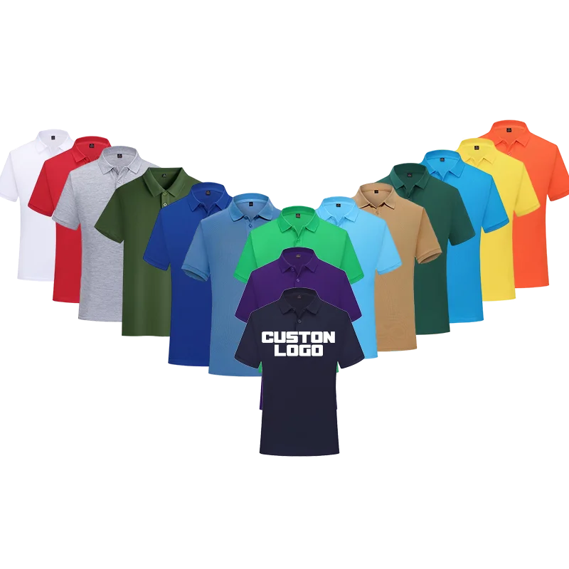 Factory Price Polyester and Cotton Custom Blank Men Polo Shirts Printed Men's Custom Polo Shirts With Embroidery logo MegaBDM