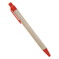 Promotional Eco Friendly Reusable Kraft Paper Ballpoint Pens Custom Logo Retractable Medium Point Black Ink for Office School