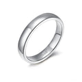4mm Custom Fine Jewelry High Polished Unisex Band Rings S925 Sterling Silver Simple Plain Rings
