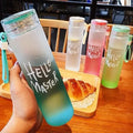 Latest 400ML Colorful High Borosilicate Custom Logo  Glass Drinking Glass Water Bottle