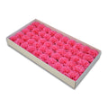 Hot Sale Mother's Day Decoration Purple Carnation Soap Flower Heads Artificial Bouquets Gift Box Flowers