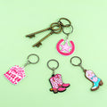 Budget-Friendly Cowboy Keychain Bead Chain Adorable Western Style Boot Hat and Horse Charm Lightweight and Durable for Kids