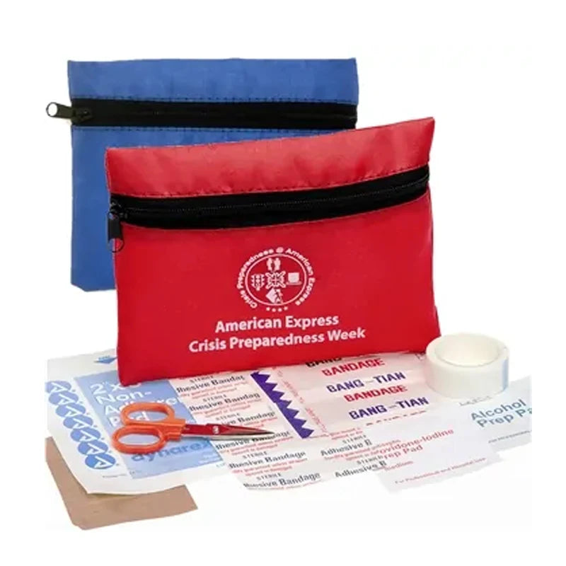 First Aid Bag Mini TravelFirst Aid Kit Pouch Bag for Emergency at Home Office Car Outdoors Boat Camping Hiking