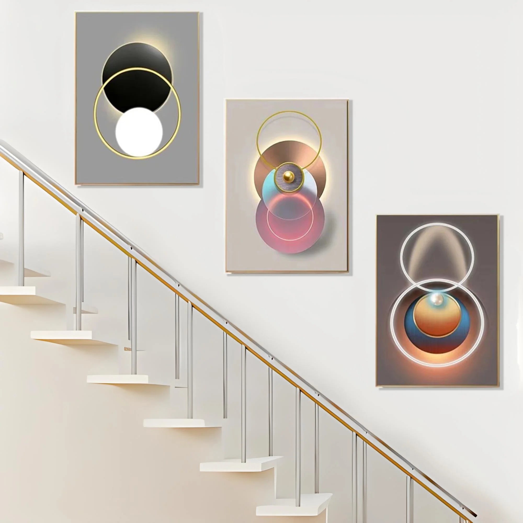 60x40CM S3 Aluminum Alloy Frame Gallery Hanging Painting Wall Living Room TV Sofa Background Crystal Home Decor Dropshipping DDP