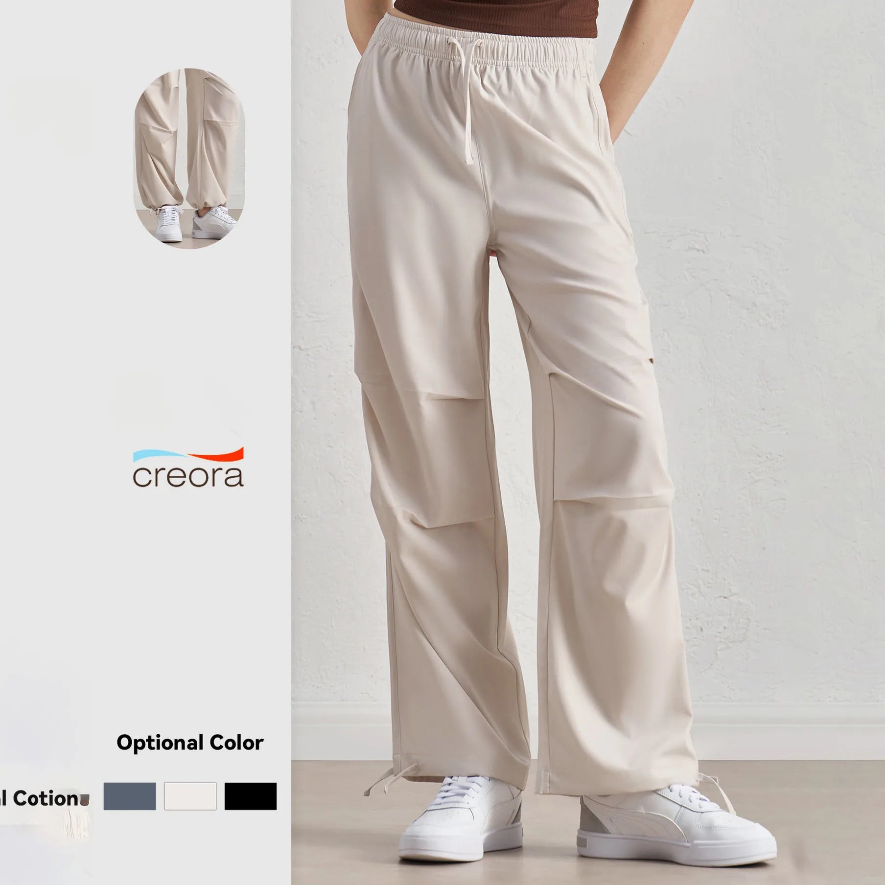 Hot Sale Customized Logo Drawstring With Pocket Casual Loose Women Pants Sport Hiking Anti-UV Thin Soft Y2k Track Pants