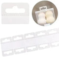 Plastic Hanging Tab Clear Strong Adhesive Hang Tabs Tags Hooks Display Card for School Store Retail Display