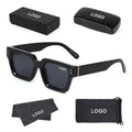2025 Sunglasses Whole Luxury Custom Logo Premium Shades Women Designer Black Sunglasses Mens Square UV400 Sun Glasses for Men