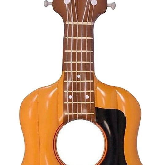 B03 PVC Inflatable Electric Guitar Raft Pool Beach Floating Bed Relaxing Lounge Durable Customizable Size