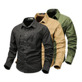 Men 100%cotton Casual Shirt Twill Canvas Fabric Pockets Tactical Shirt