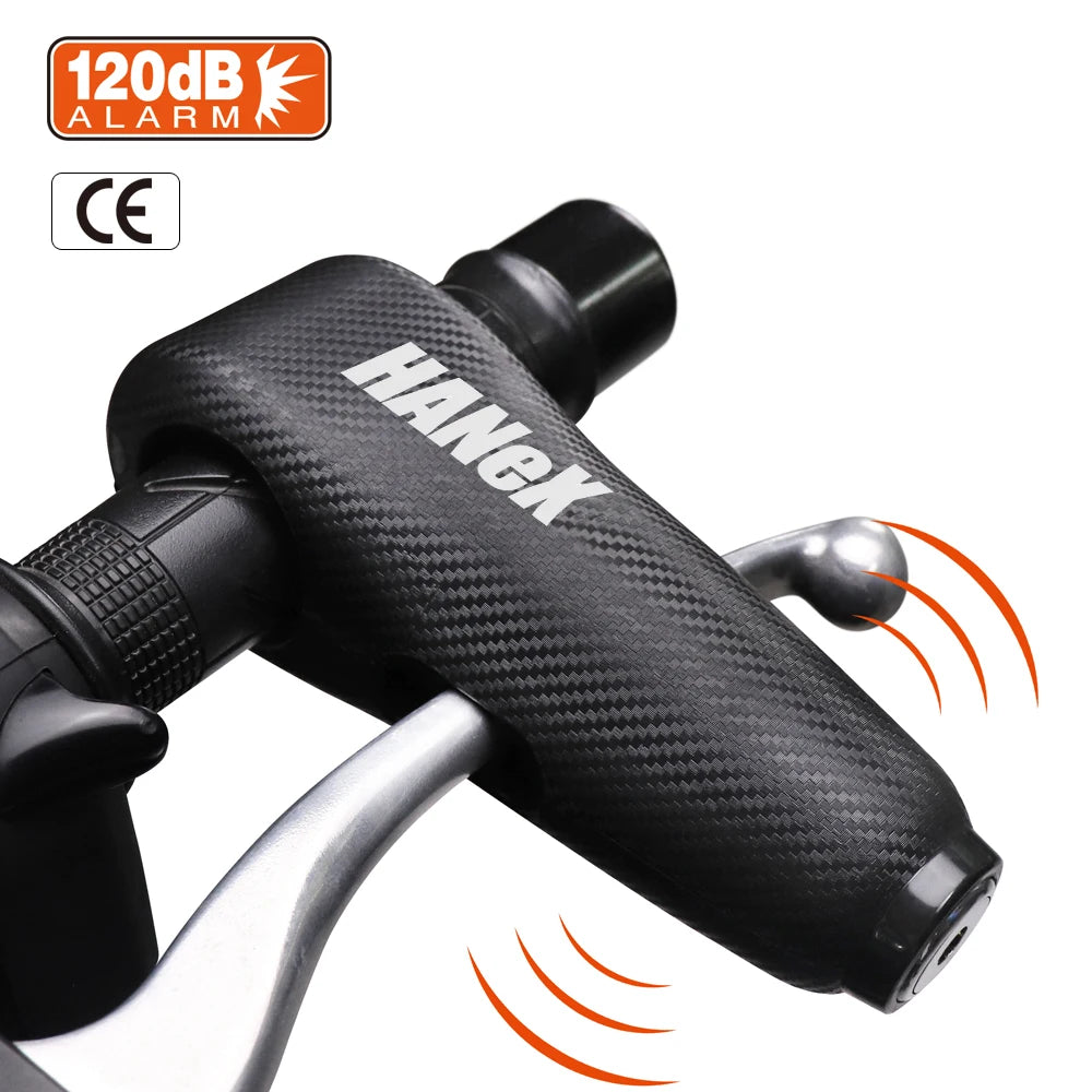 Multi-function Portable Alarm Lock Alloy Anti-theft Alarm Handlebar Lock Grip Lock for Motorcycle and Bicycle