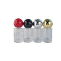 Wholesale Small Travel Size 15ml Cylindrical High Transparent Non-refillable Perfume Spray Bottle With Colorful Ball Cap