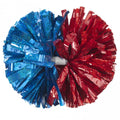 4th of July Party Supplies Metallic Cheerleader Pom Poms Kids Cheering Props