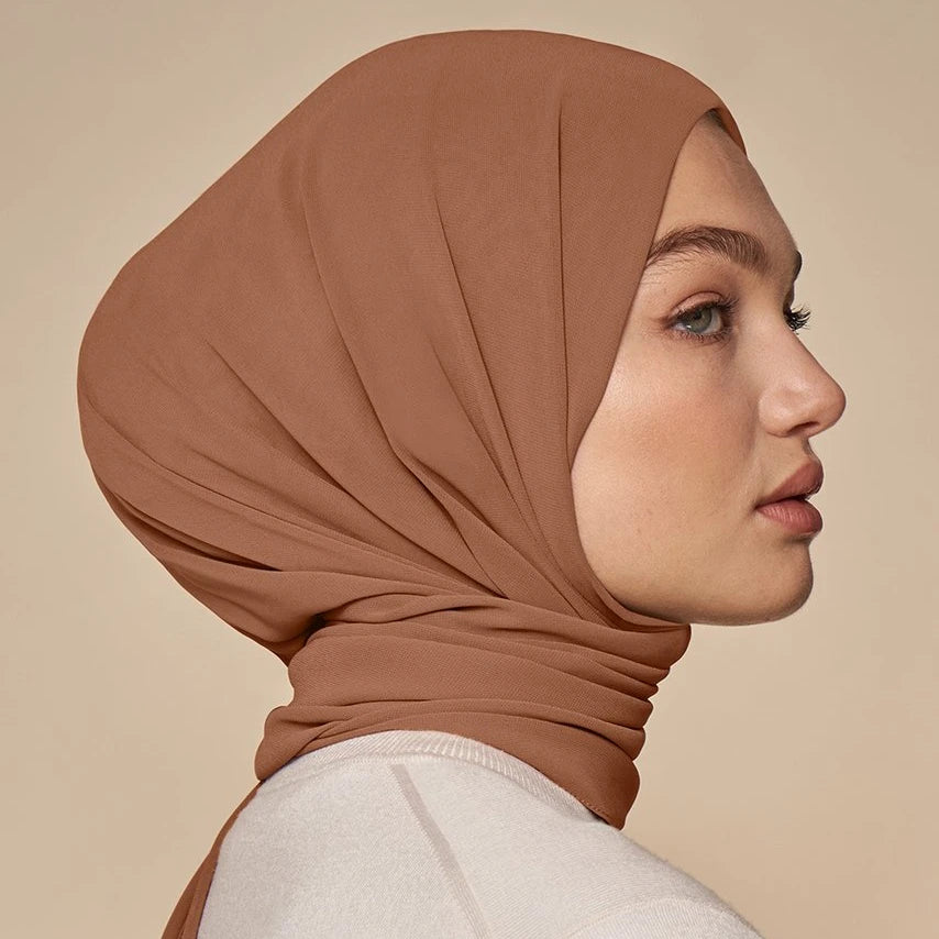 Premium Diamond Chiffon Plain Color Hijab Georgette ultra Soft and Silky Scarf for Women