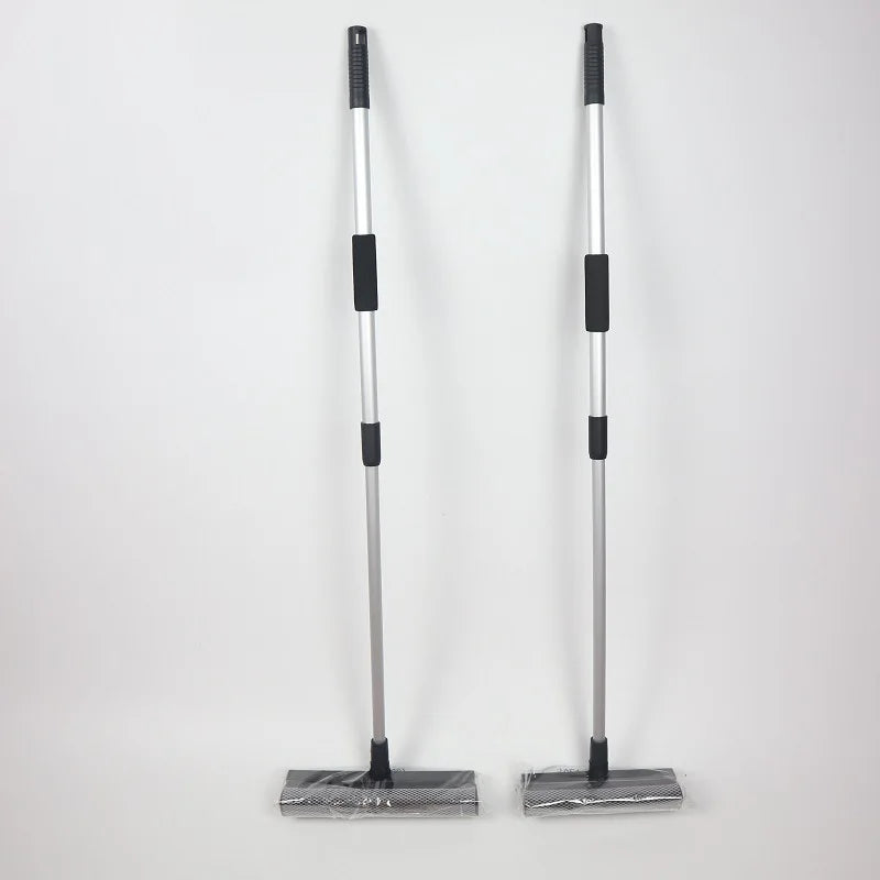 Aluminum Pole Window Wiper Telescopic Glass Cleaner Household Double-sided Wiper High-rise Wiper Cleaning Tool Mop