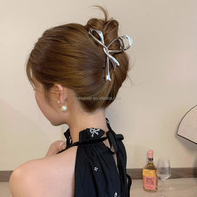 Wholesale Fashion Metal Claw Clips Women Hair Accessories Metal Bow Shape Large Alloy Hair Claws for Women