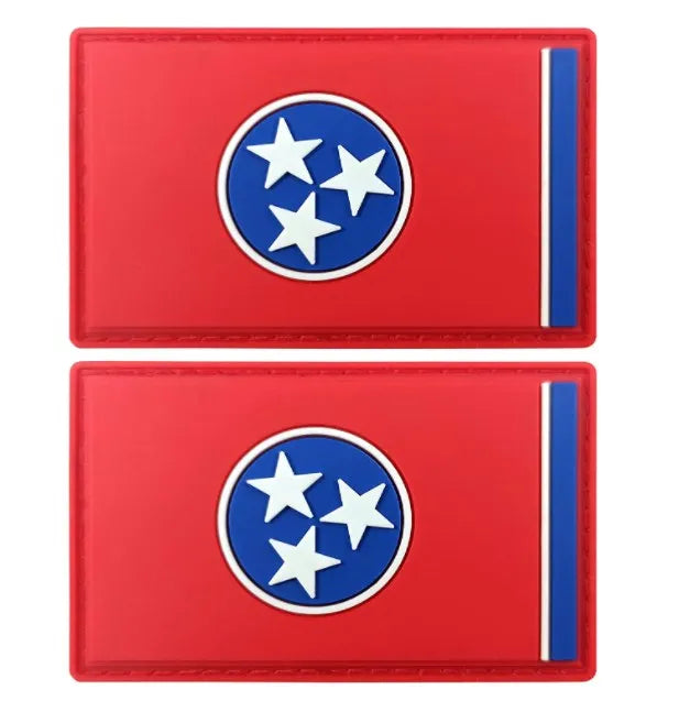 3D PVC National Flag  Patch Rubber PVC 2D 3D Flag Patch