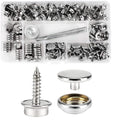 Marine Grade 15mm Canvas Snaps Kit Fastener Screw for Furniture Boat Cover Snap Button Setting Tool