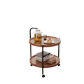Modern Style 2024 Mini Coffee Table Trolley Removable Wheeled Dining Car for Home Storage for Living Room Sofa Side Small Space