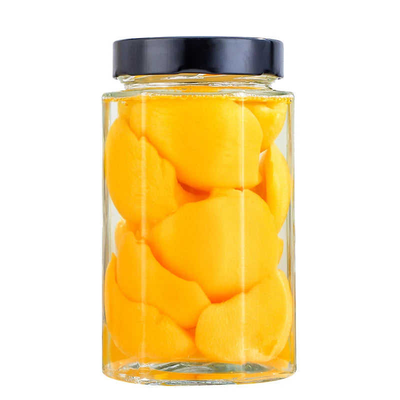 380ml 500ml 750ml Hexagonal Glass Jam Jars with Lid for Kitchen Food Storage Pickles Storage