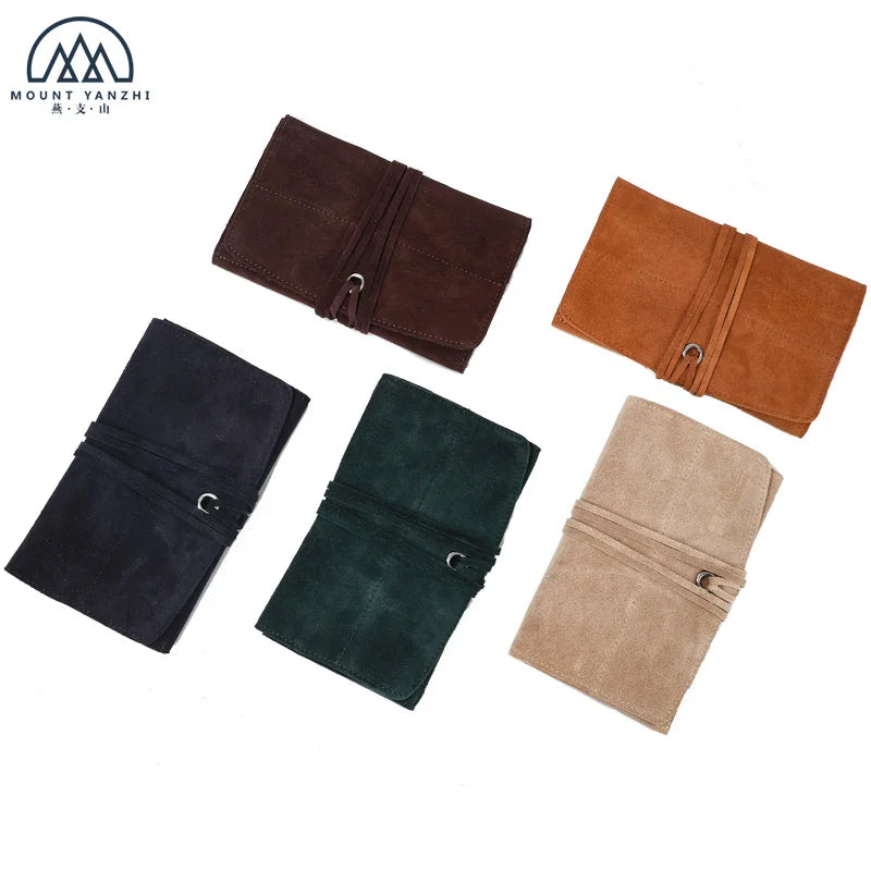 Handmade Custom Logo Suede Leather Personalized Luxury Rectangle Watch Roll Organizer Mount Yanzhi Guangdong Made New Year