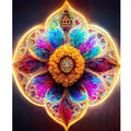 Adults Classic Style DIY Painting by Numbers Starter Kits Mandala Fantasy Picture Acrylic Paint on Canvas for Home or Gift