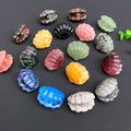 Wholesale Natural Hand Carved Different Stone Crystal Craft Quartz Crystal Shell Carving for Decoration