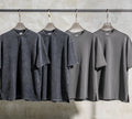 ET-013 New Arrival 260 Grams Cotton t Shirt Drop Shoulder Men Oversized Streetwear t Shirts Pigment Dye Vintage Tshirts