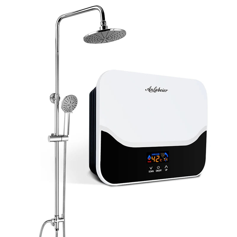 Whole Home Use  Hot Sale Small Size Water Heater ELCB Function Safety protection Colorful LED Display