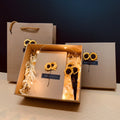 Exquisite Korean Style Simple Birthday Christmas Gift Box Glowing Greeting Card Flower Packaging for Valentine's Day Gift Giving