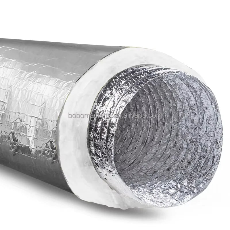 Double Layer Durable Air Conditioning Aluminum Flexible Ventilation Ducting Machine