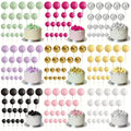 20PCS Mixed Size Cake Toppers Ball Set Cake Foam Balls DIY Birthday Wedding Christmas Decoration
