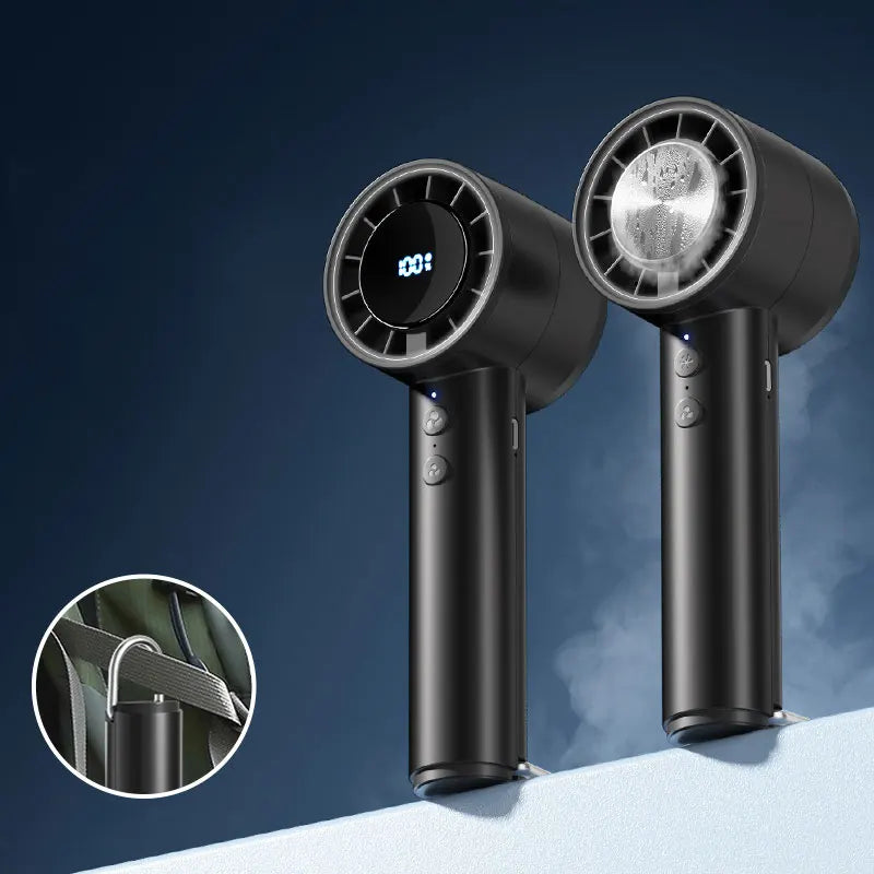 2025 Portable Super Strong Wind Mini Rechargeable Handheld Air Cooling Fan High Speed 2000mAh Outdoor Use USB Battery Small Fan