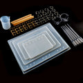 Silicone Notebook Mold Set Casting Mould Notebook Cover Bookmark Shell Casting Epoxy Resin Mold DIY Kit Tools