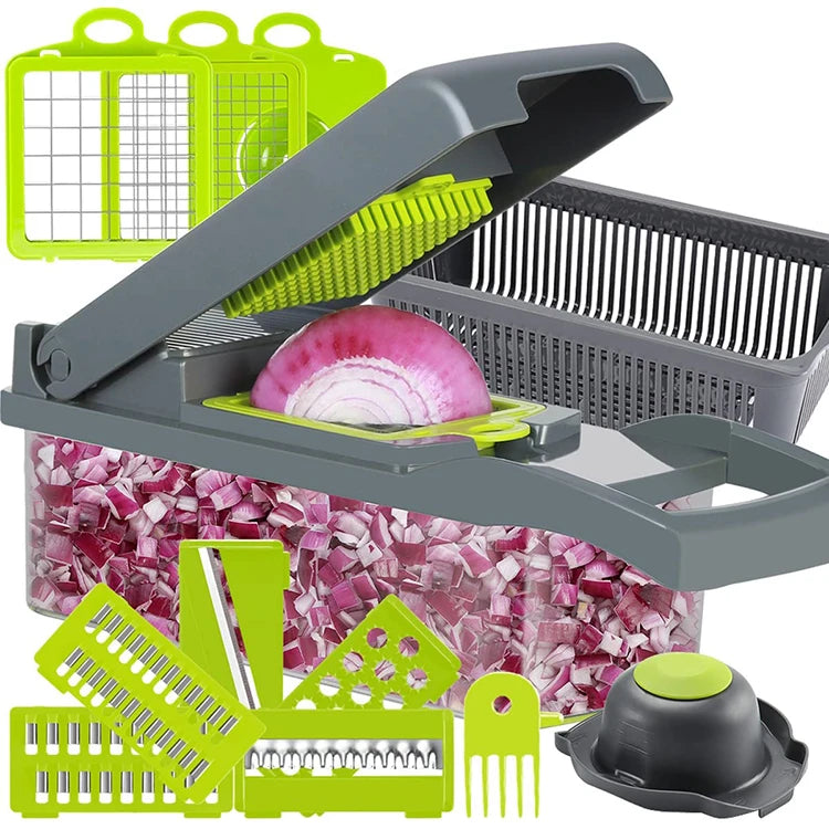 Wholesale 16 in 1 Mandoline Multi-function Manual Slicer Vegetable Shredder Cutter Chopper Vegetable Slicer