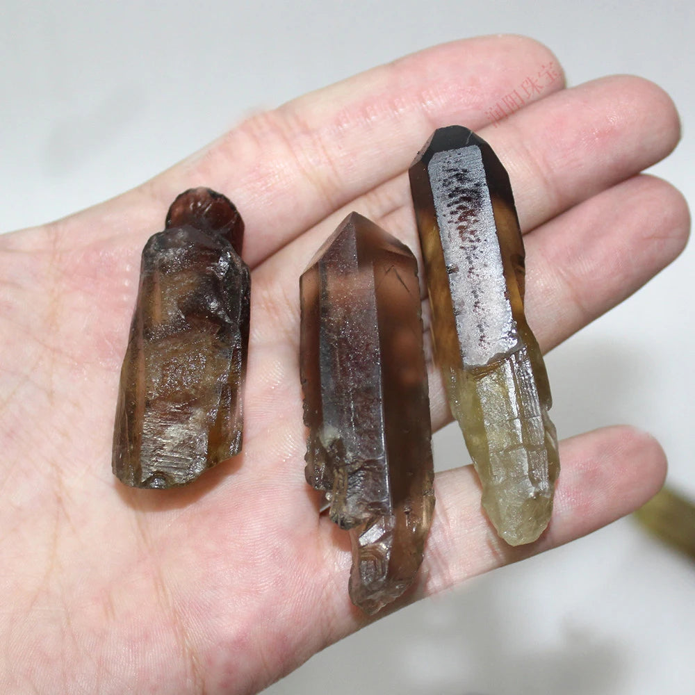 Natural Smoky Quartz Crystal Rough Points Gemstone Raw Stone for Jewelry Making Traditional Crystal Crafts Product