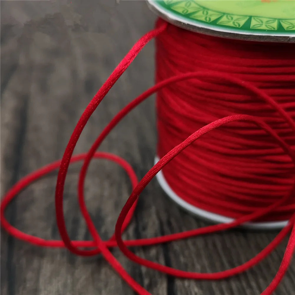 Chinese Knot Cord Braided Korea Silk Cord Mouse Tail Thread Necklace Bracelet Cord Supply for Jewelry