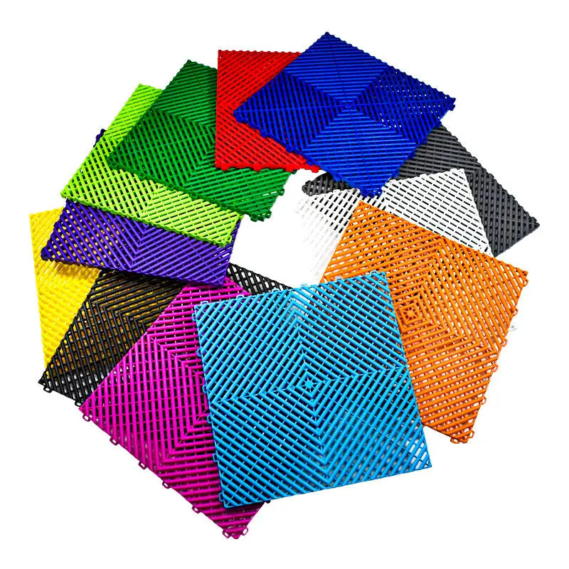 Easy Installation Plastic Garage Interlocking Floor Tiles for Car Detailing Shop Covering the Floor with Comfort and Style