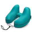 Patented SUPPER COMFORTABLE Inflatable Travel Pillow Atmospheric Valve Compress TPU H Shape Travel Inflatable Beach Neck Pillow