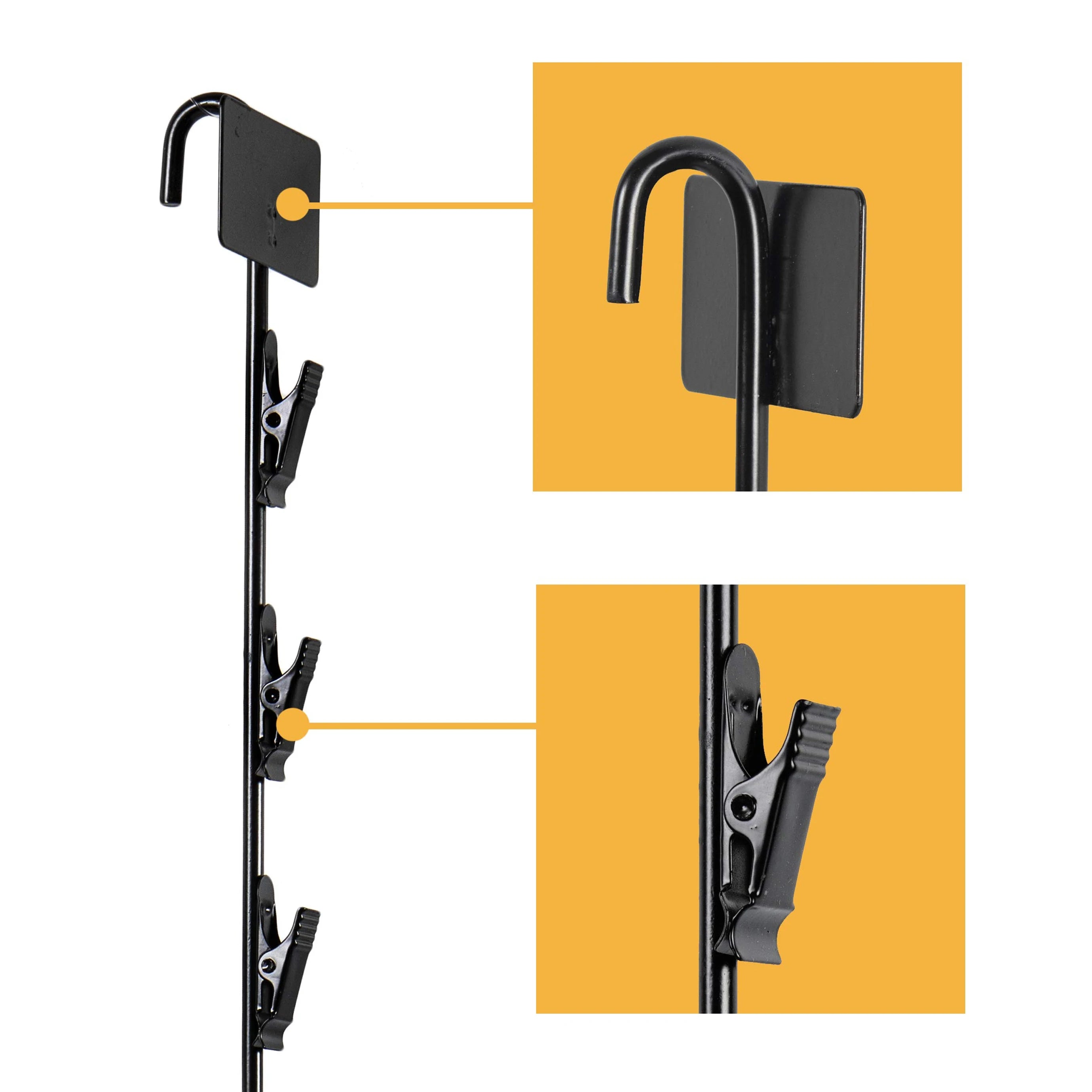 12 Station Hanging Display Racks Merchandise Stripss PP Clips Stripss Snacks Hanger Plastic Retail Price Strips Holder