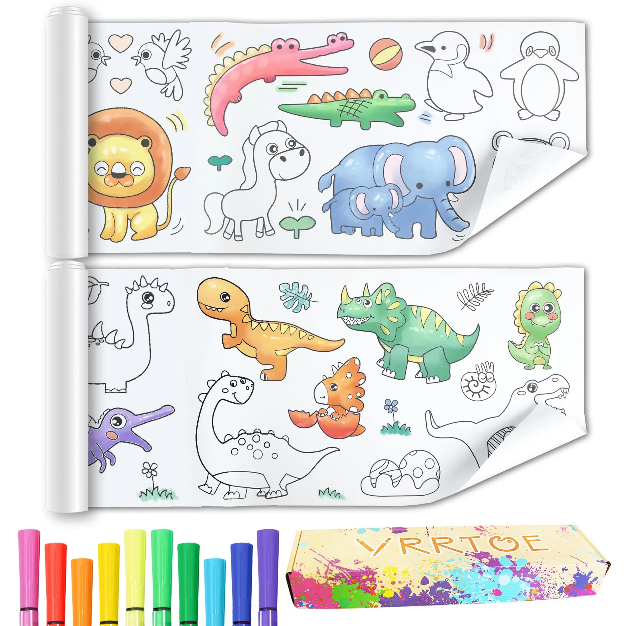Customized DIY Coloring Poster with Customized Color for Drawing & Graffiti Offset Printing Children's Gifts