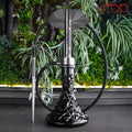 Geometry Hookah Stainless Steel Hookah Glass Pot Set Gift Box Honeycomb Shape Hollow Hookah