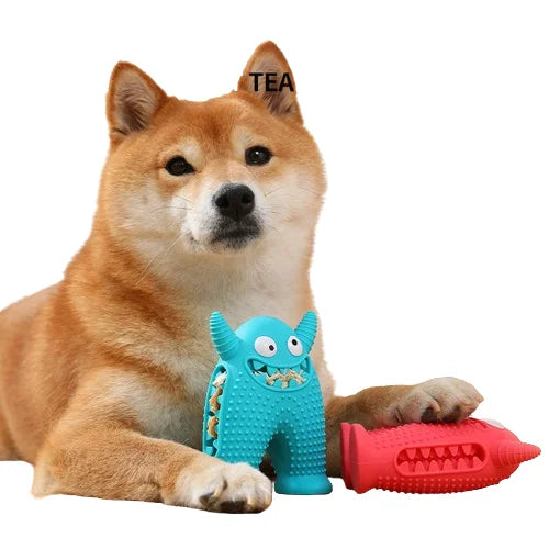 Pet Products Pet Interactive & Movement Toys Squeak Puppy Teeth Cleaning Treat Ball Silicone Pet Chew Toys Dog Chew Toy MegaBDM
