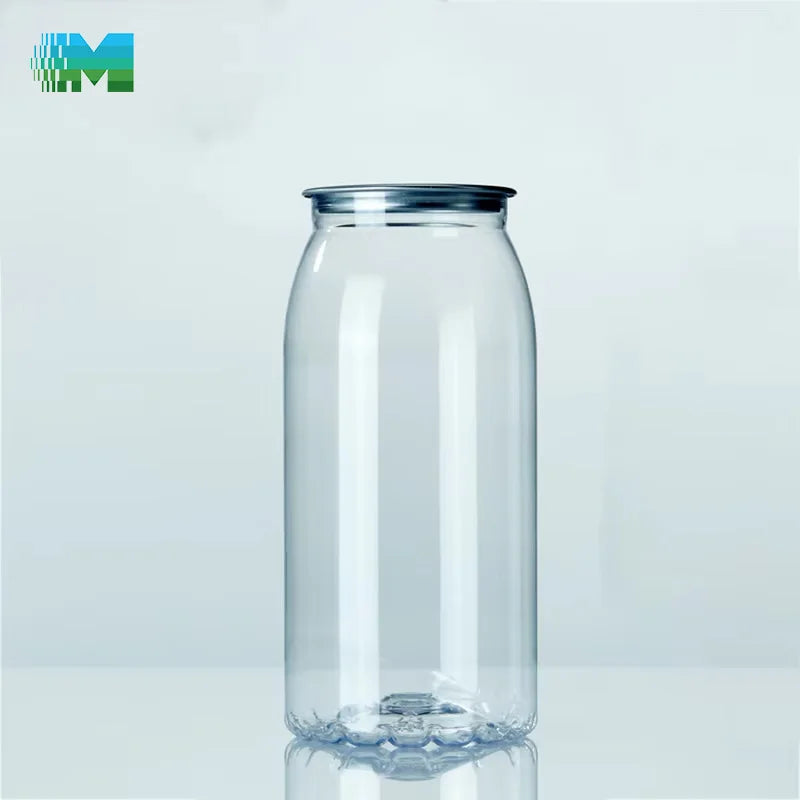 Best Sellers Easy-Open Plastic Jars Custom Broad Pot En Plastique Clear Plastic Jars Easy Seal Lid Plastic Jar